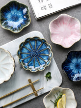 Load image into Gallery viewer, Chinese Soy Sauce Dish | Flower Shape Ceramic Sauce Bowl - 1 Pc