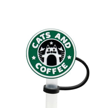 Load image into Gallery viewer, Cute Black Cat Straw Toppers | Silicone Cup Covers - 1 Pc