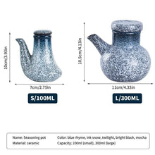 Load image into Gallery viewer, Japanese Ceramic Oil Soy Sauce Bottle & Refillable Dispenser - 1 Pc