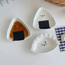 Load image into Gallery viewer, Cute Onigiri Soy Sauce Plate | Japanese Rice Ball Small Dish - 1 Pc