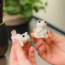 Load image into Gallery viewer, Ceramic Frog Tea Pets | Chinese Kung Fu Tea Ornaments - 1 Pc