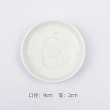 Load image into Gallery viewer, Revealing Cat Soy Sauce Plate | Small Ceramic Seasoning Dish - 1 Pc