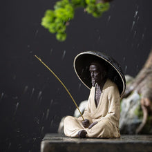 Load image into Gallery viewer, Praying Monk Tea Pet with Strainer | Chinese Ceramic Ornament - 1 Pc