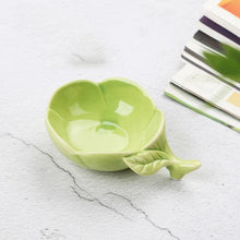 Load image into Gallery viewer, Cute Leaf Soy Sauce Dish | Japanese Ceramic Sushi Bowls for Dipping - 1 Pc