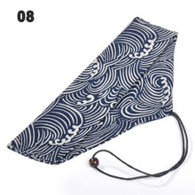 Load image into Gallery viewer, Japanese Portable Chopsticks & Spoon in Pouch | Travel Cotton Linen Fabric Bag - 1 Set