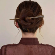 Load image into Gallery viewer, Wavy Wood Hair Stick | Minimalist Womens Hairstyle Pin - 1 Pc
