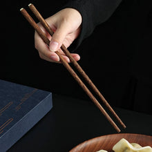 Load image into Gallery viewer, Luxury Wood Chopsticks Gift Set with Red Box | Chinese Tableware - 5/10 Pair