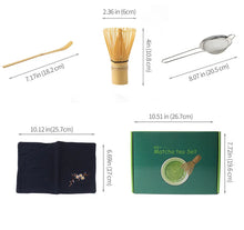 Load image into Gallery viewer, Blue Gradient Matcha Bowl | Whisk Holder Tea Towel Scoop – 7 Piece Set