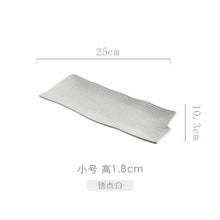 Load image into Gallery viewer, Blue Japanese Rectangular Sushi Plates | Ceramic Sashimi Serving Dish - 1 Pc