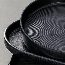 Load image into Gallery viewer, Black Melamine Dinner Platters | Japanese Sushi Plates - 1 Pc