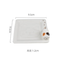 Load image into Gallery viewer, Cat Soy Sauce Plate - Japanese Ceramic (1 Pc)