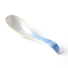 Load image into Gallery viewer, Rustic Japanese Ceramic Soup Spoons | Asian Cutlery Utensils - 1 Pc