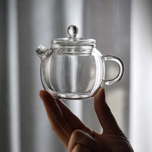 Load image into Gallery viewer, Mini Clear Glass Teapot | Small Borosilicate For Individual Serving - 1 Pc