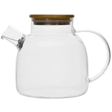 Load image into Gallery viewer, Glass Teapot with Bamboo Lid and Filter | Tea Kettle - 1 Set