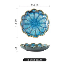 Load image into Gallery viewer, Chinese Soy Sauce Dish | Flower Shape Ceramic Sauce Bowl - 1 Pc