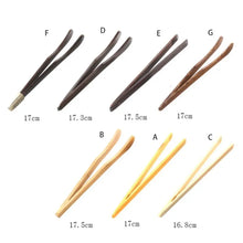 Load image into Gallery viewer, Bamboo Tea Tongs | Wooden Ceremony Tea Bag Squeezers - 1 Pc