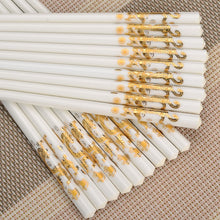 Load image into Gallery viewer, Gold Chinese Dragon Luxury Ceramic Chopsticks (1 pair)
