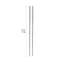 Load image into Gallery viewer, Silver and Gold Purple Blue Rose Gold Orange Pink Black Rainbow Stainless Steel Metal Reusable Chinese Novelty Chopsticks Non-Slip | 1 Pair