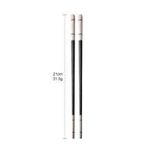 Load image into Gallery viewer, Silver and Gold Purple Blue Rose Gold Orange Pink Black Rainbow Stainless Steel Metal Reusable Chinese Novelty Chopsticks Non-Slip | 1 Pair