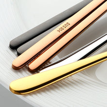Load image into Gallery viewer, Korean Chopsticks and Spoon Set | Gold Black Silver Pink Stainless Steel Metal