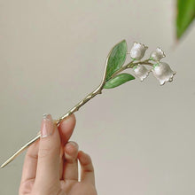 Load image into Gallery viewer, Hair Chopsticks for Bun | Chinese Flower Hair Tie (1 Pc)