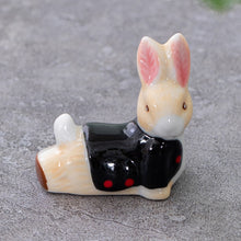 Load image into Gallery viewer, Cute Animal Rabbit Ceramic Crafts Chopstick Rest Chopstick Holder Small Ornaments Holder Dining Table Tableware Home Decor | 1 PC