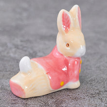Load image into Gallery viewer, Cute Animal Rabbit Ceramic Crafts Chopstick Rest Chopstick Holder Small Ornaments Holder Dining Table Tableware Home Decor | 1 PC