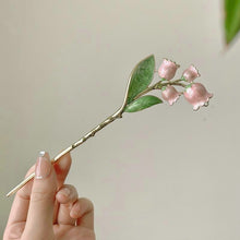 Load image into Gallery viewer, Hair Chopsticks for Bun | Chinese Flower Hair Tie (1 Pc)