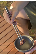 Load image into Gallery viewer, Titanium Chopsticks Set Tableware | Long Chopsticks for Camping Bushcraft Hiking Dinnerware Picnic Utensils