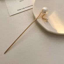 Load image into Gallery viewer, Pearl Vintage Chinese Style Hairpins Hair Chopsticks Women's Metal Accessory | 1 pc
