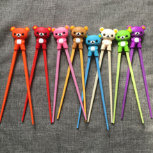 Load image into Gallery viewer, Cute Bear Training Chopsticks for Kids | Brown (1 Pair)