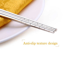 Load image into Gallery viewer, Long Cooking Stainless Steel Chopsticks (1 Pair)
