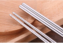 Load image into Gallery viewer, Long Cooking Stainless Steel Chopsticks (1 Pair)