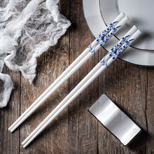 Load image into Gallery viewer, Blue China Luxury Chopsticks Set (10 pairs)
