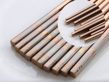 Load image into Gallery viewer, Korean Titanium Plated Stainless Steel Chopsticks | Rose Gold (1 Pair)