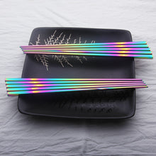 Load image into Gallery viewer, Stainless Steel Rainbow Chopsticks