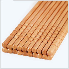 Load image into Gallery viewer, Natural Bamboo Chopsticks Set (10 pairs)