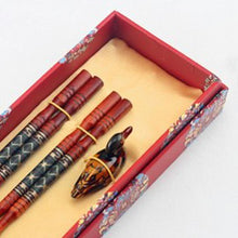 Load image into Gallery viewer, Chopsticks Gift Set - 2 Pairs + Duck Holders (Presentation Box)