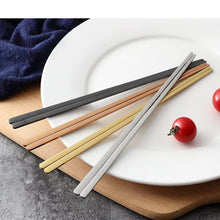 Load image into Gallery viewer, Contemporary Korean Stainless Steel Chopstick Set (5 pairs)