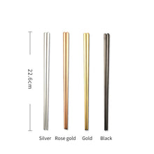 Load image into Gallery viewer, Contemporary Korean Stainless Steel Chopstick Set (5 pairs)