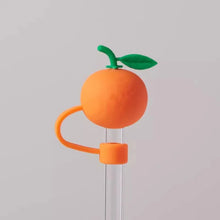 Load image into Gallery viewer, Cute Strawberry Fruit Straw Toppers | Covers Caps For Stanley Cup Tumblers - 1 Pc