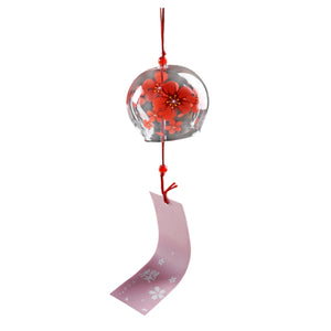 Sakura Japanese Glass Wind Chimes | Cherry Blossom Bell - 1 Pc