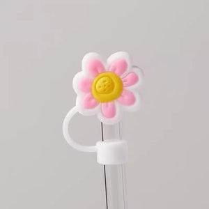 Cute Flower Straw Toppers Covers | Nature Tumbler Stanley Caps - 1 Pc