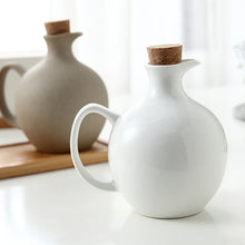 Load image into Gallery viewer, Large Oil Vinegar Soy Sauce Bottle &amp; Dispenser Jug Ceramic Set