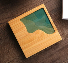 Load image into Gallery viewer, Ocean Cute Coasters | Art Water Nature Wood Bamboo Drinks - 1 Pc