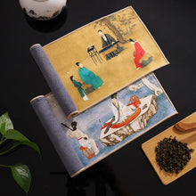 Load image into Gallery viewer, Traditional Chinese Paintings Tea Towel | Absorbent Tea Mat Dish Cloth -  Pc