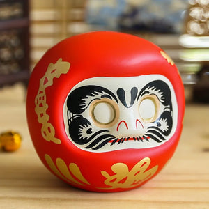 Japanese Daruma Doll | Ceramic Figurine Wish Ornament Gift - 1 Pc