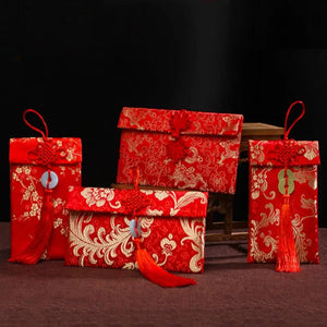 Chinese Knot Red Envelope | Exquisite Lunar New Year Gift Bag - 1 Pc