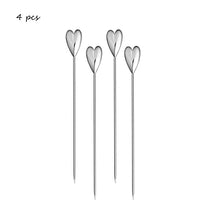 Load image into Gallery viewer, Metal Cocktail Picks | Drink Toothpick Skewer Sticks - 4/10 Pc Set