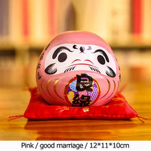 Load image into Gallery viewer, Large Red Daruma Doll | Japanese Ceramic Figurine Wish Toy Money Bank - 1 Pc